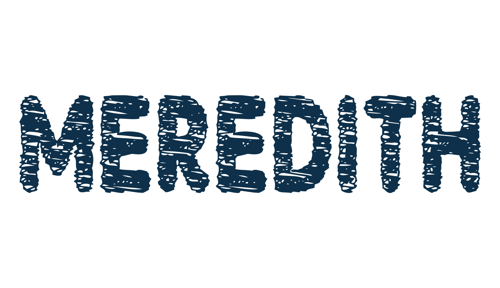 Meredith (meredith), fancy eroded decorative font preview