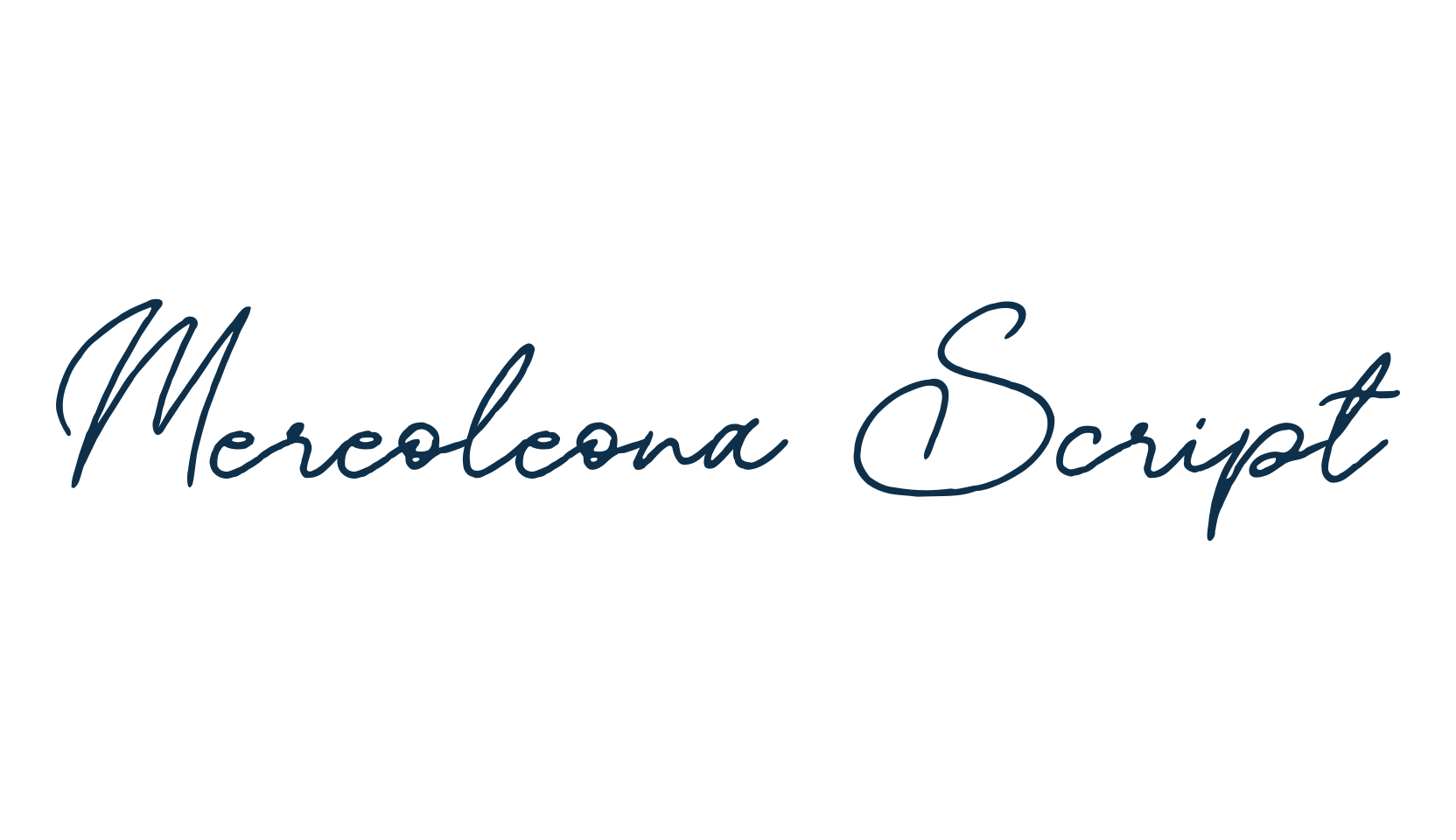 Mereoleona Script, handwriting font preview