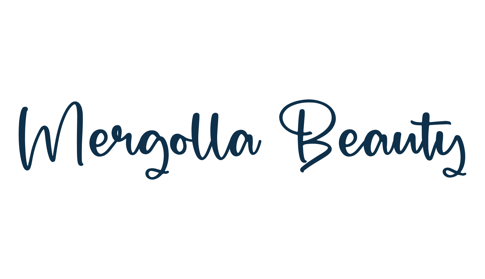 Mergolla Beauty, script handwritten fancy decorative calligraphy font preview