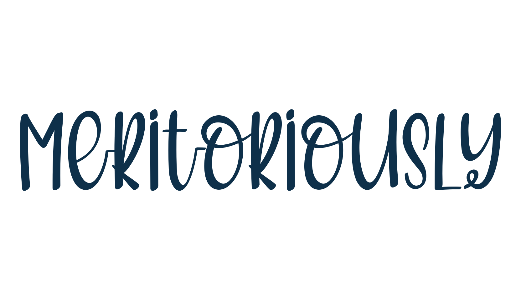 Meritoriously, fancy decorative font preview