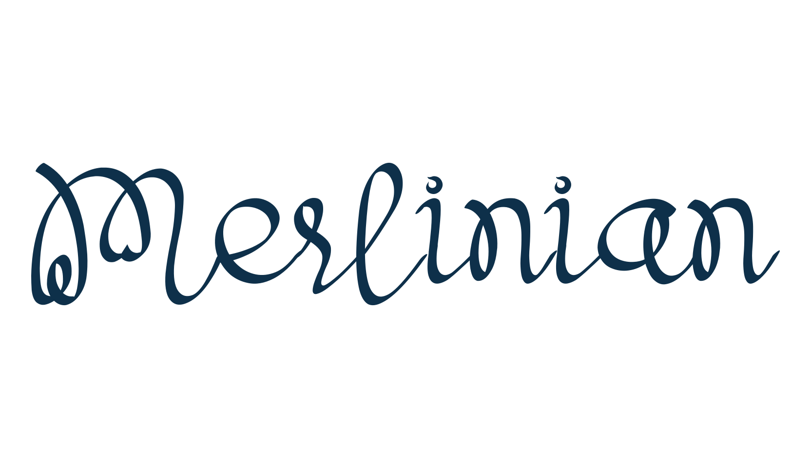 Merlinian, fancy various decorative script calligraphy font preview