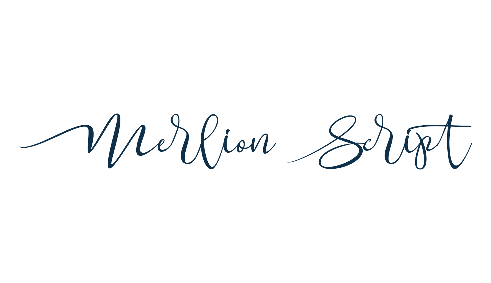 Merlion Script, calligraphy font preview