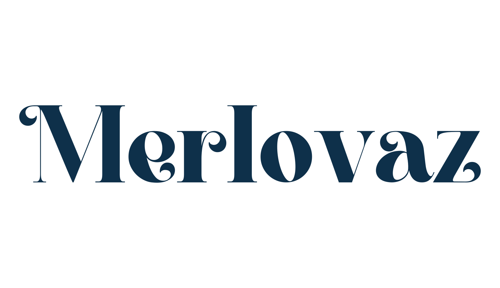 Merlovaz, fancy retro decorative font preview