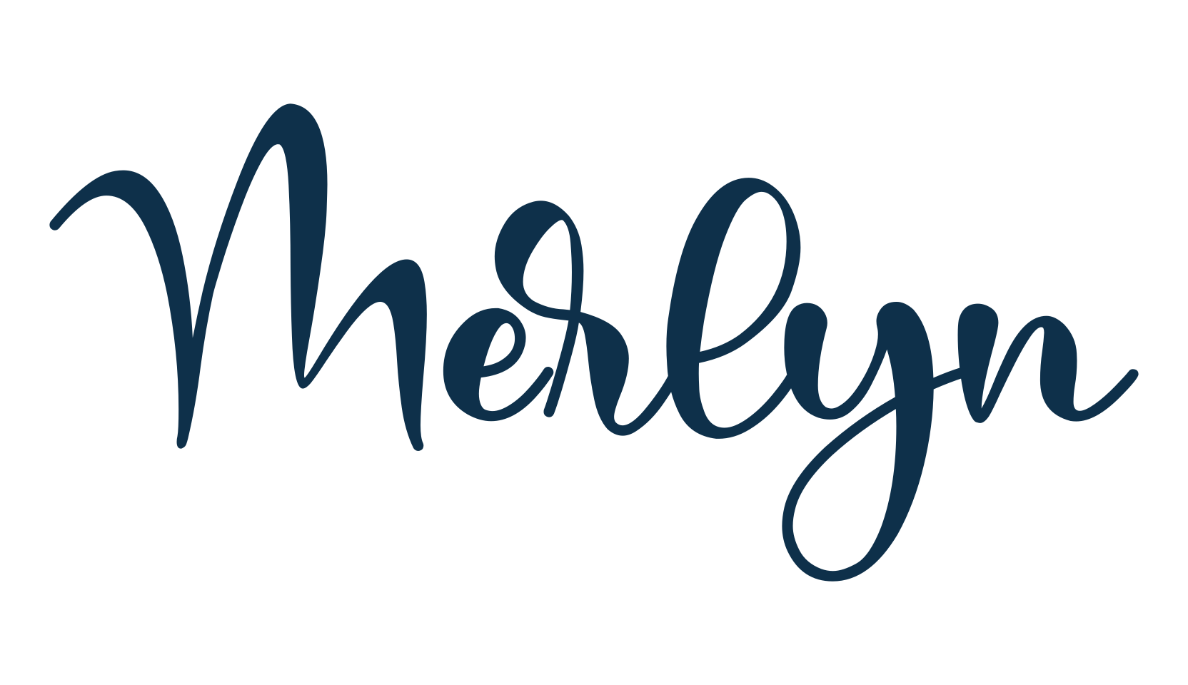 Merlyn, calligraphy font preview