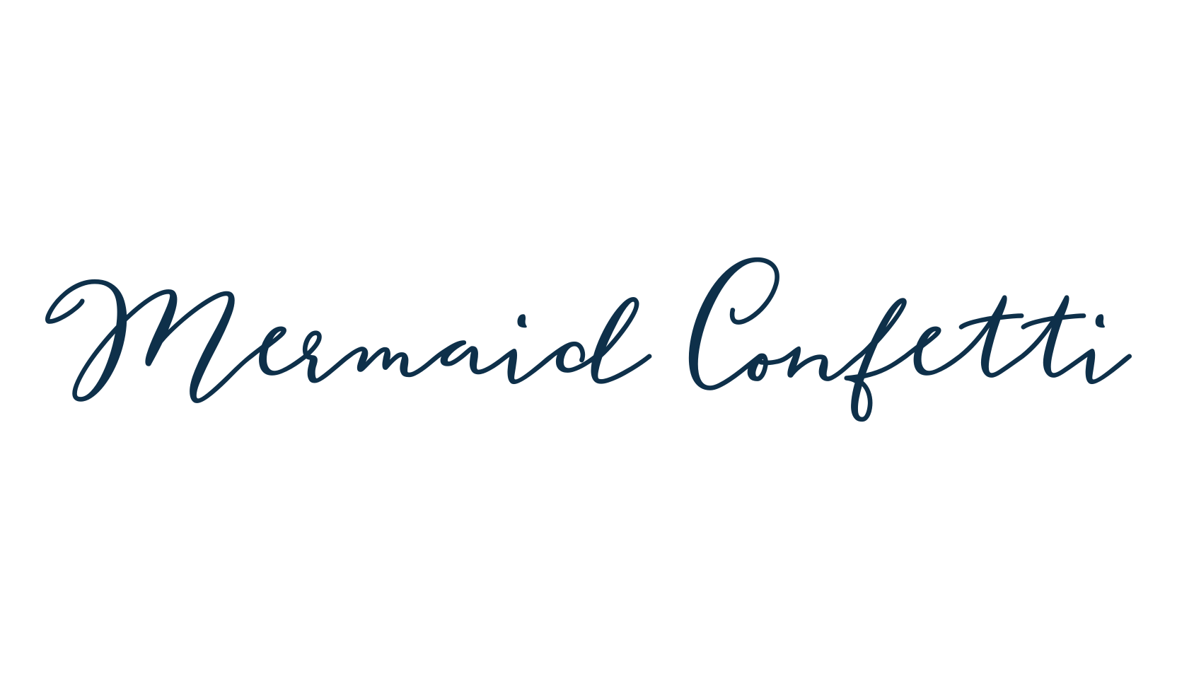 Mermaid Confetti, fancy decorative font preview