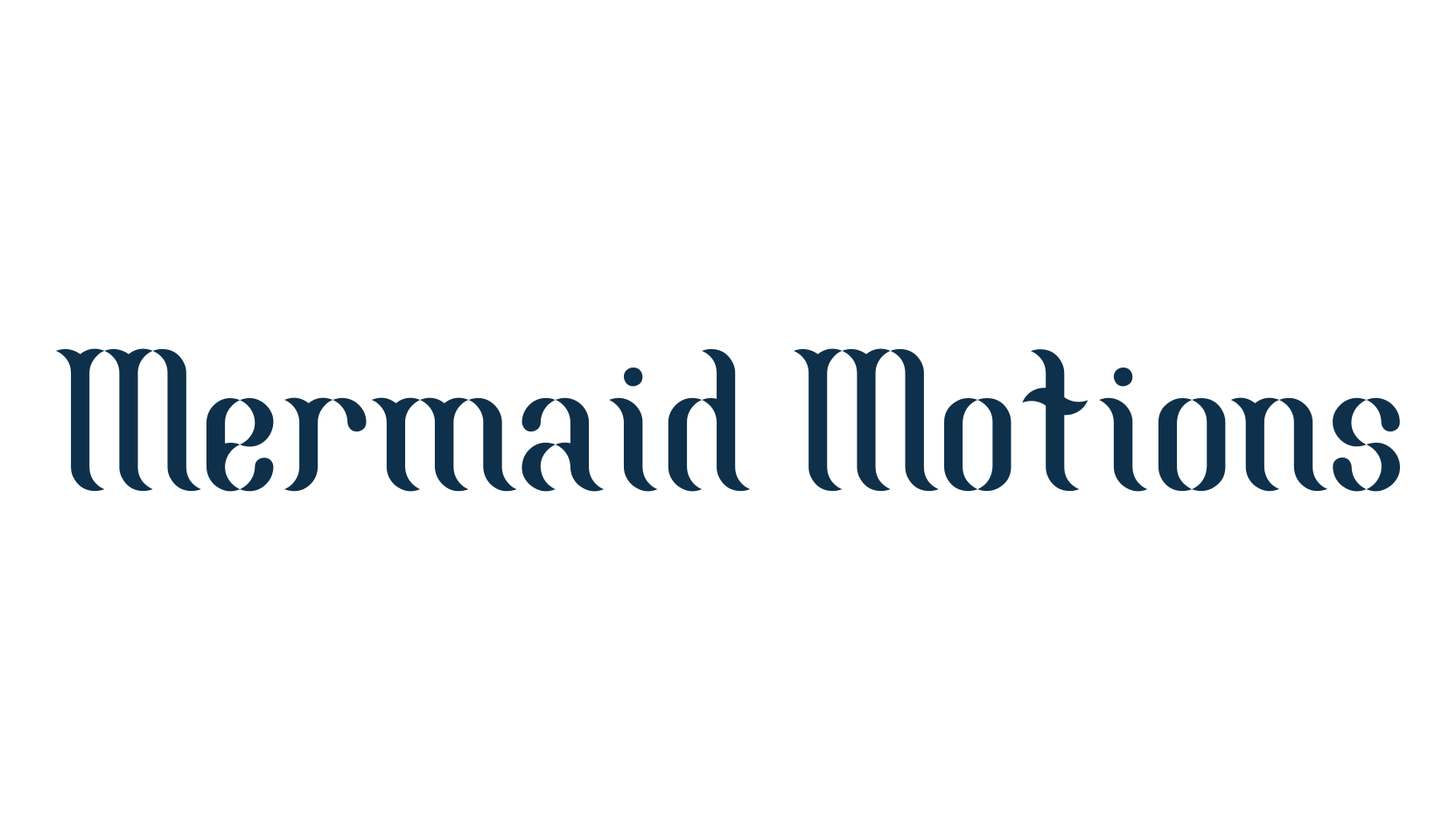 Mermaid Motions, various font preview