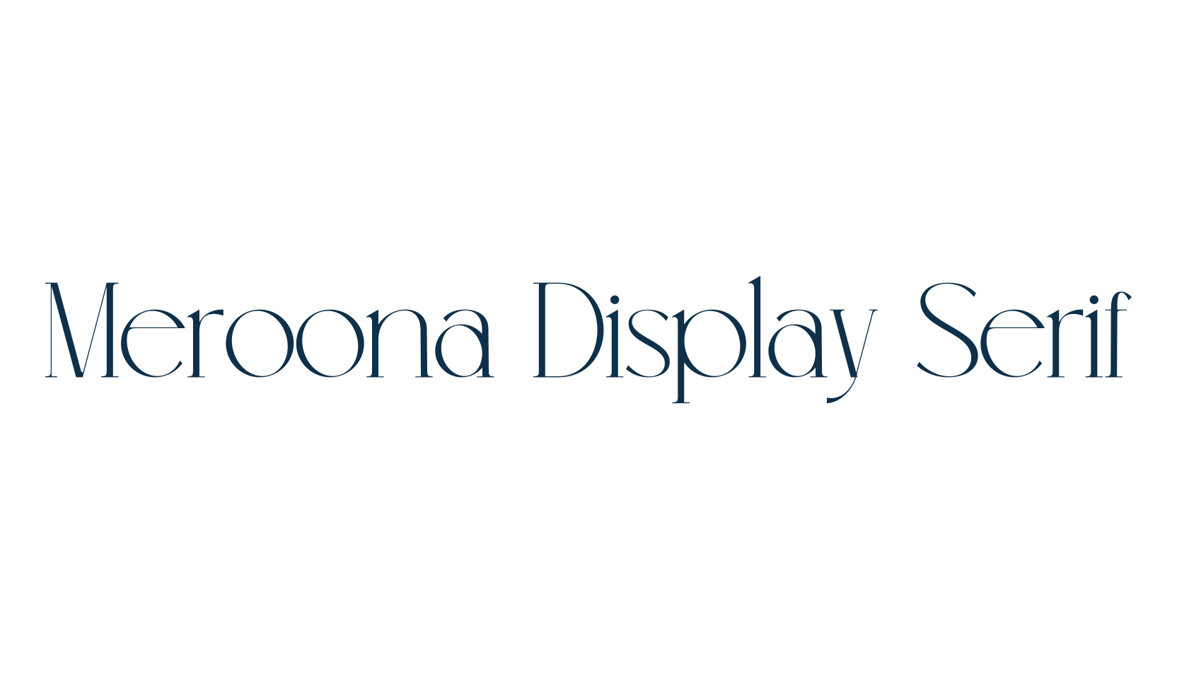 Meroona Display Serif, serif font preview