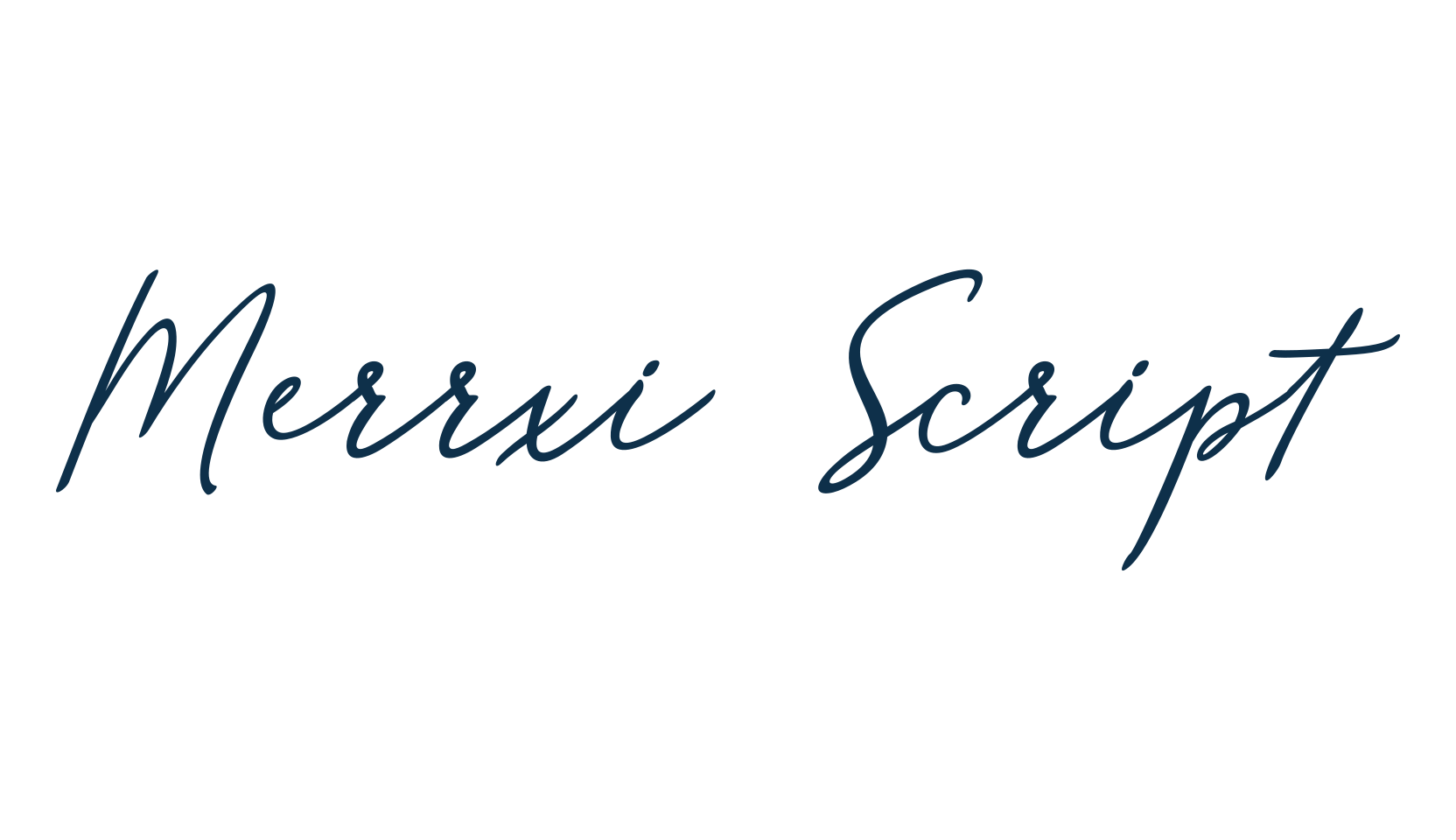 Merrxi Script, script handwritten fancy decorative calligraphy font preview