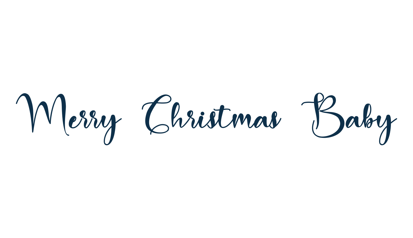 Merry Christmas Baby, script calligraphy fancy decorative font preview
