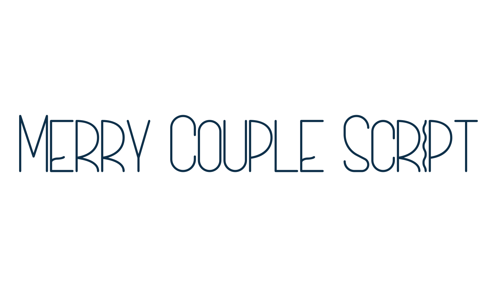 Merry Couple Script, script handwritten fancy decorative calligraphy font preview