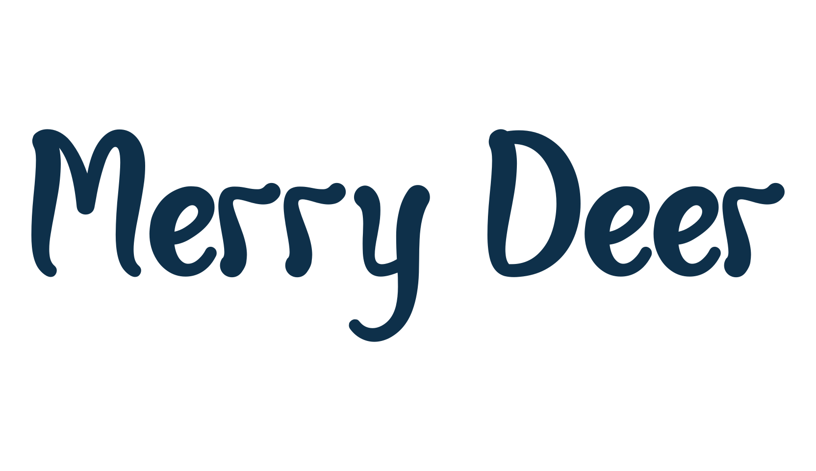 Merry Deer, fancy decorative font preview