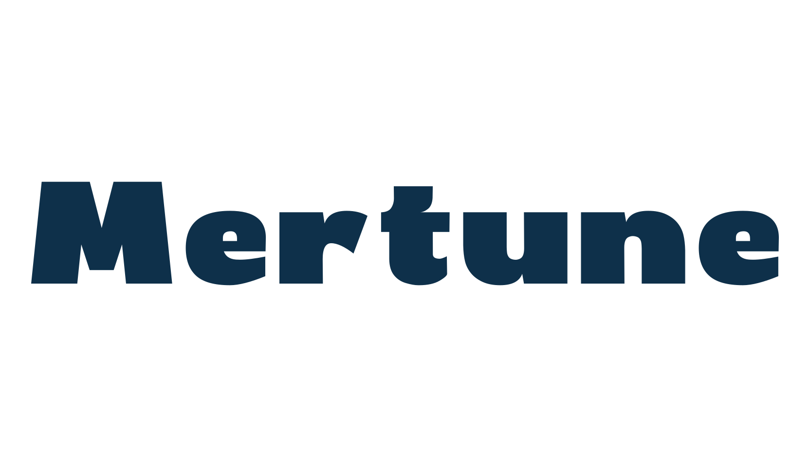 Mertune, basic sans serif font preview