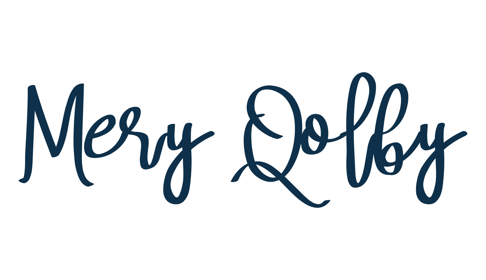 Mery Qolby, handwriting font preview