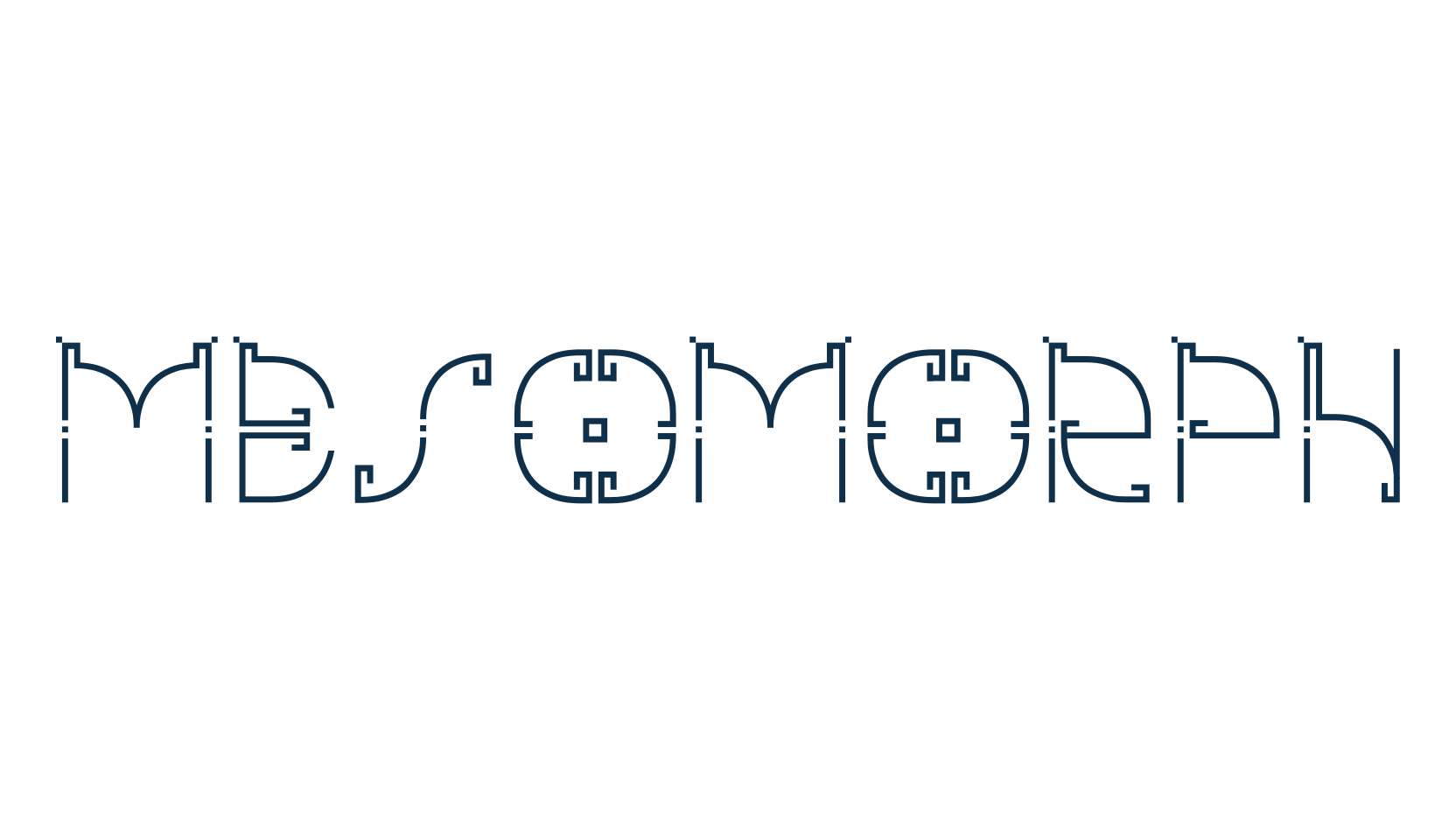 Mesomorph, fancy decorative font preview