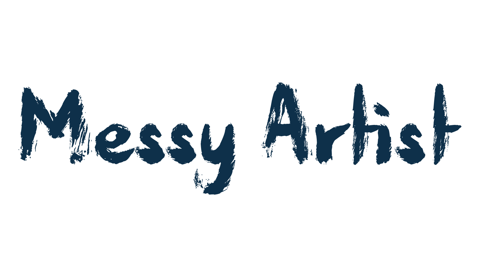 Messy Artist, script brush fancy decorative calligraphy font preview