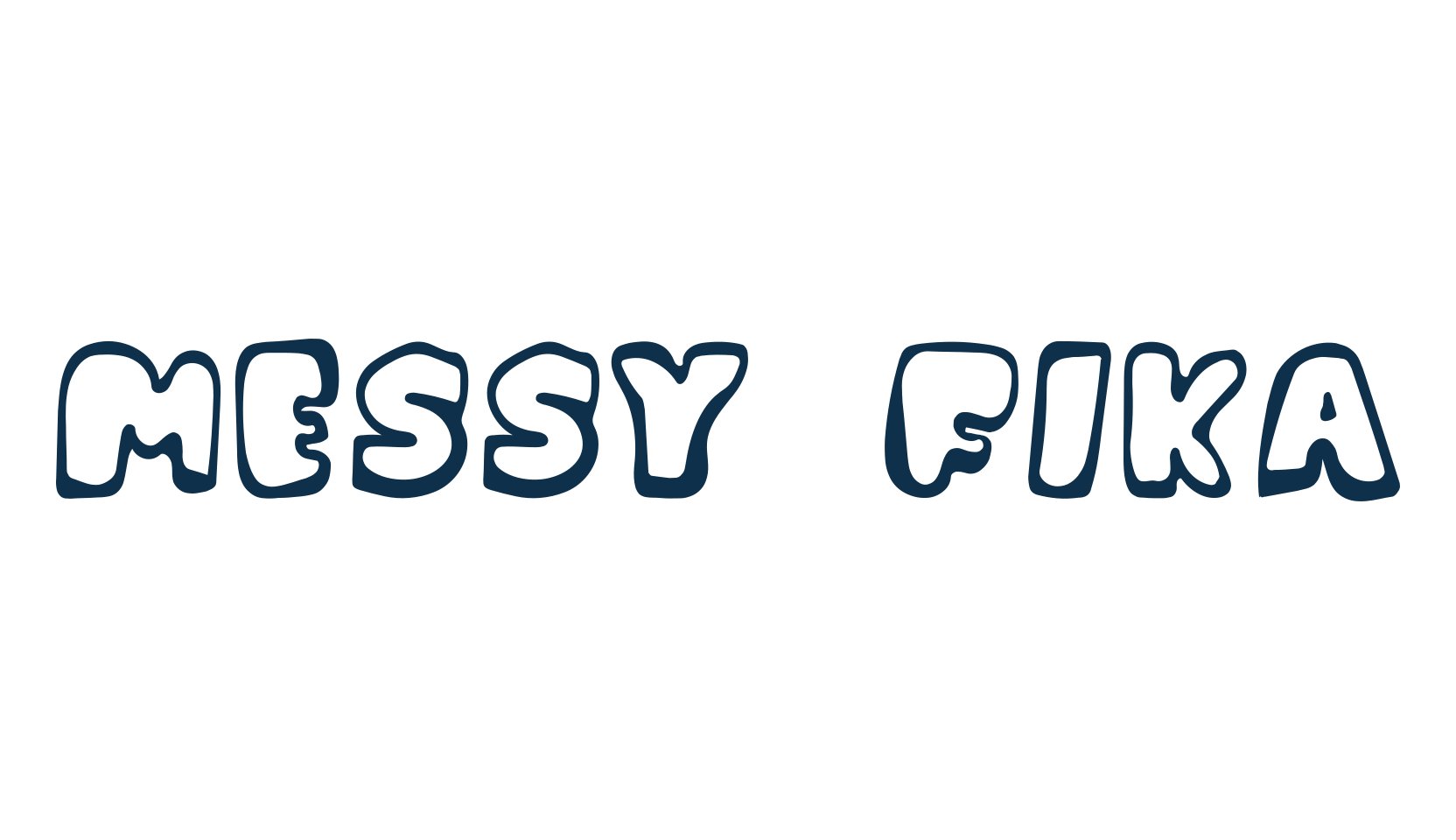 Messy Fika, display market font preview