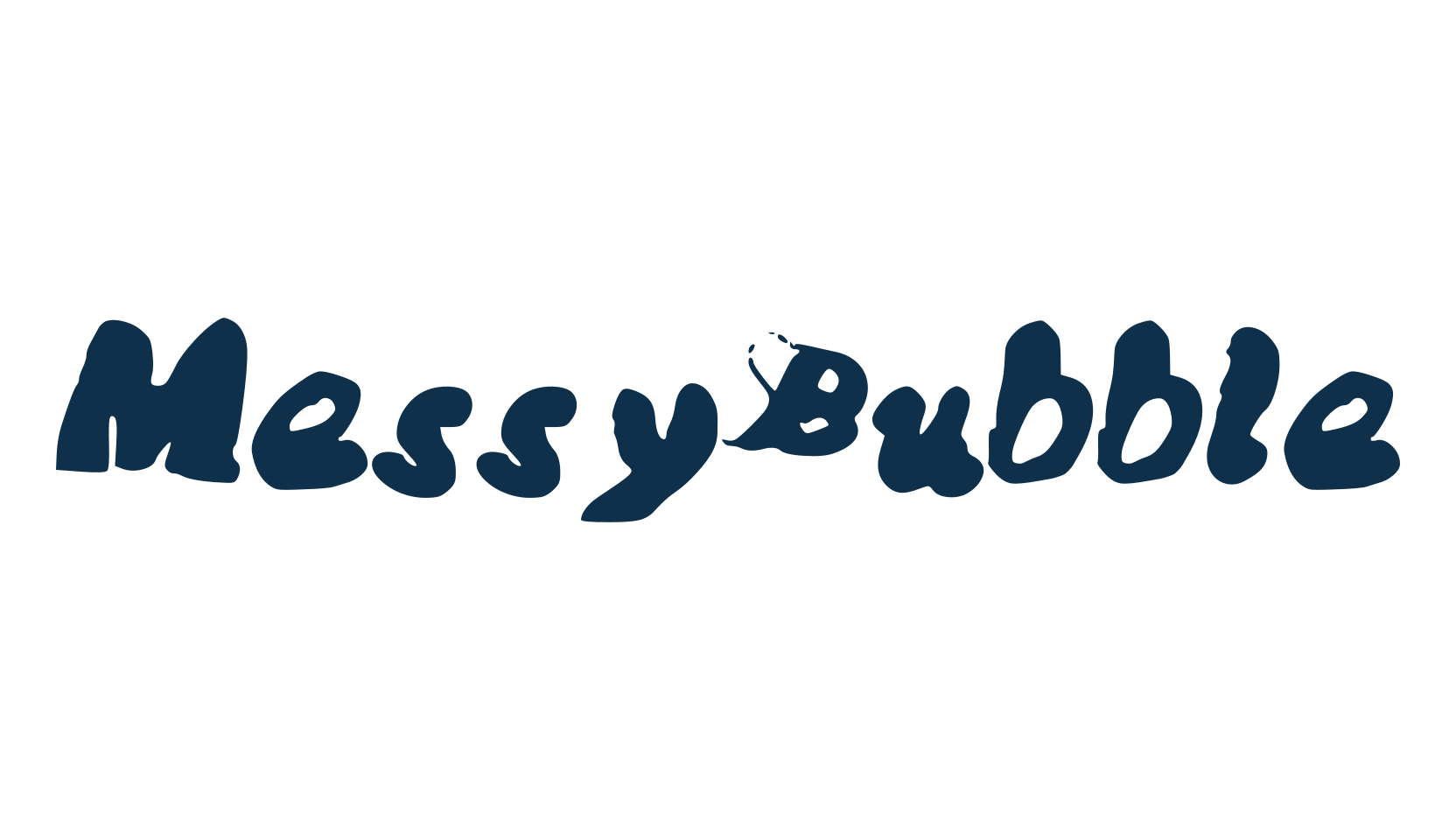 MessyBubble, brush font preview