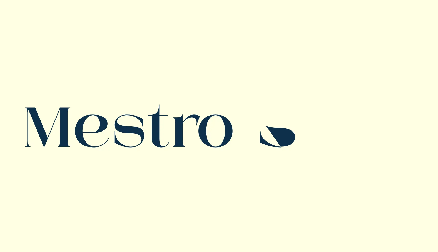 Mestro Serif, basic serif font preview
