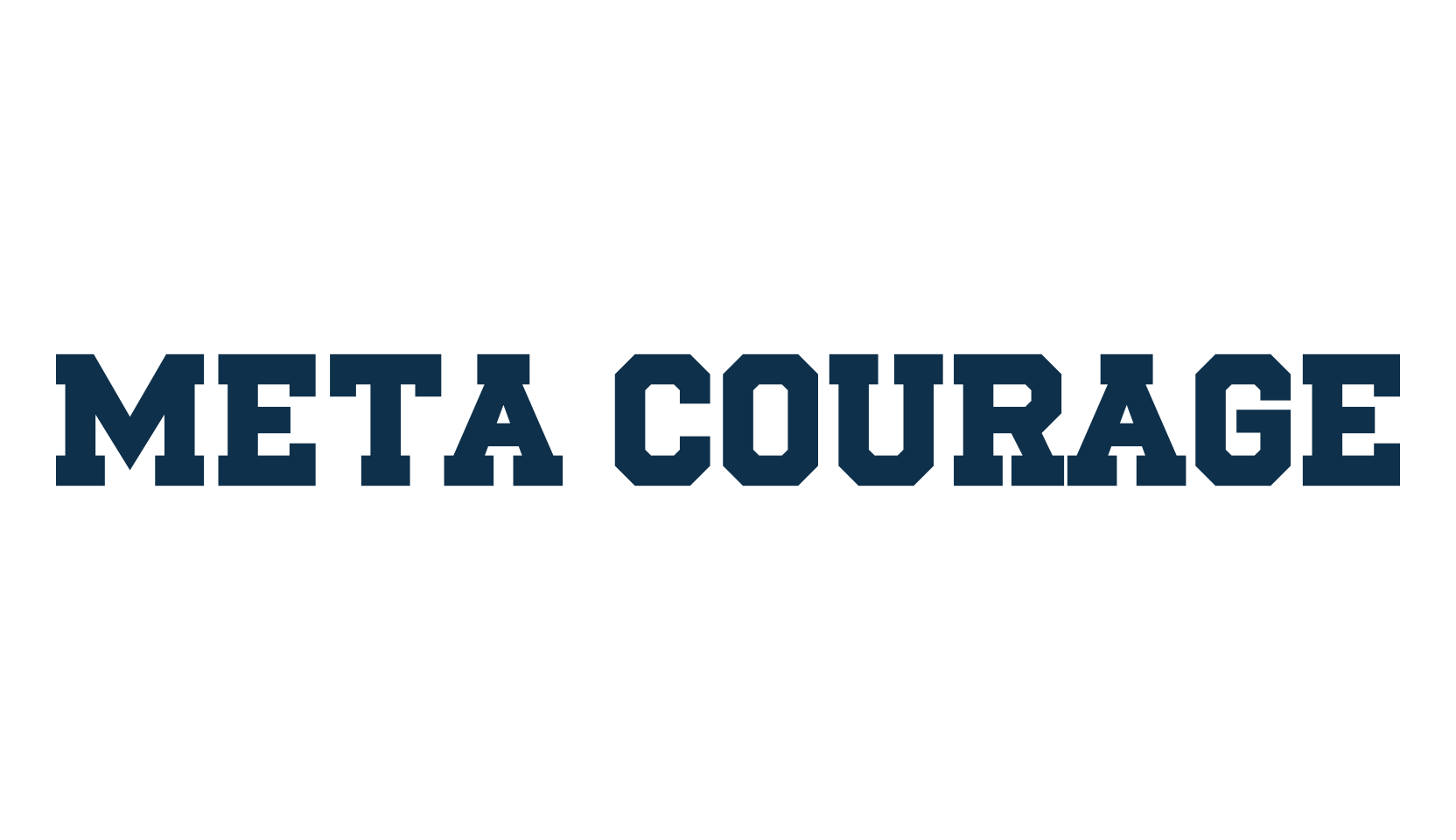 Meta Courage, old school font preview