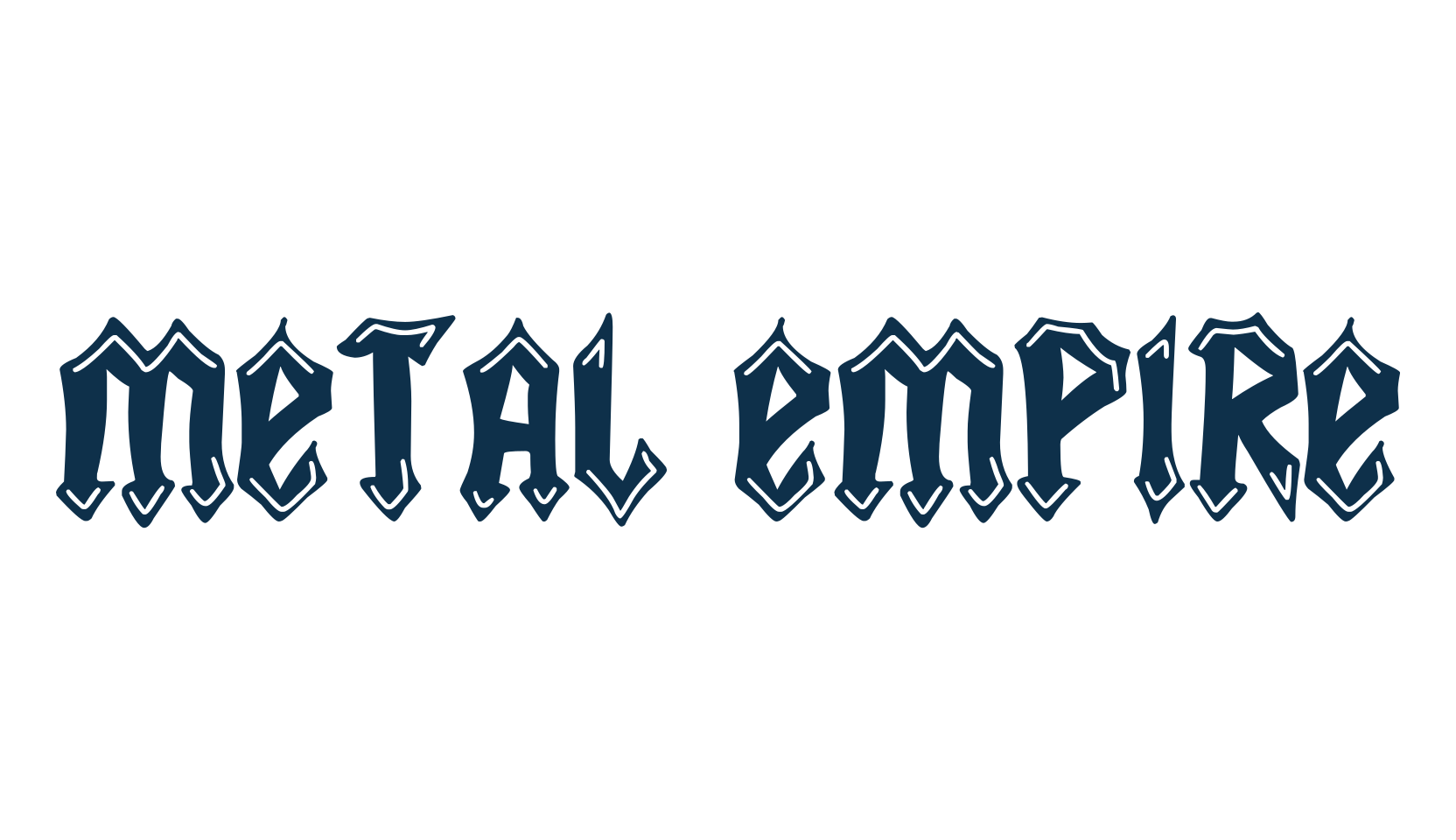 Metal Empire, modern font preview