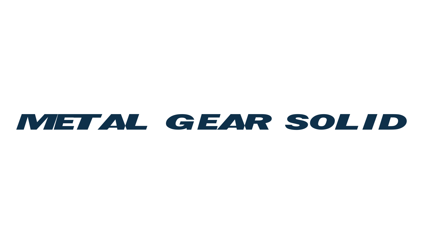 Metal Gear Solid, various font preview