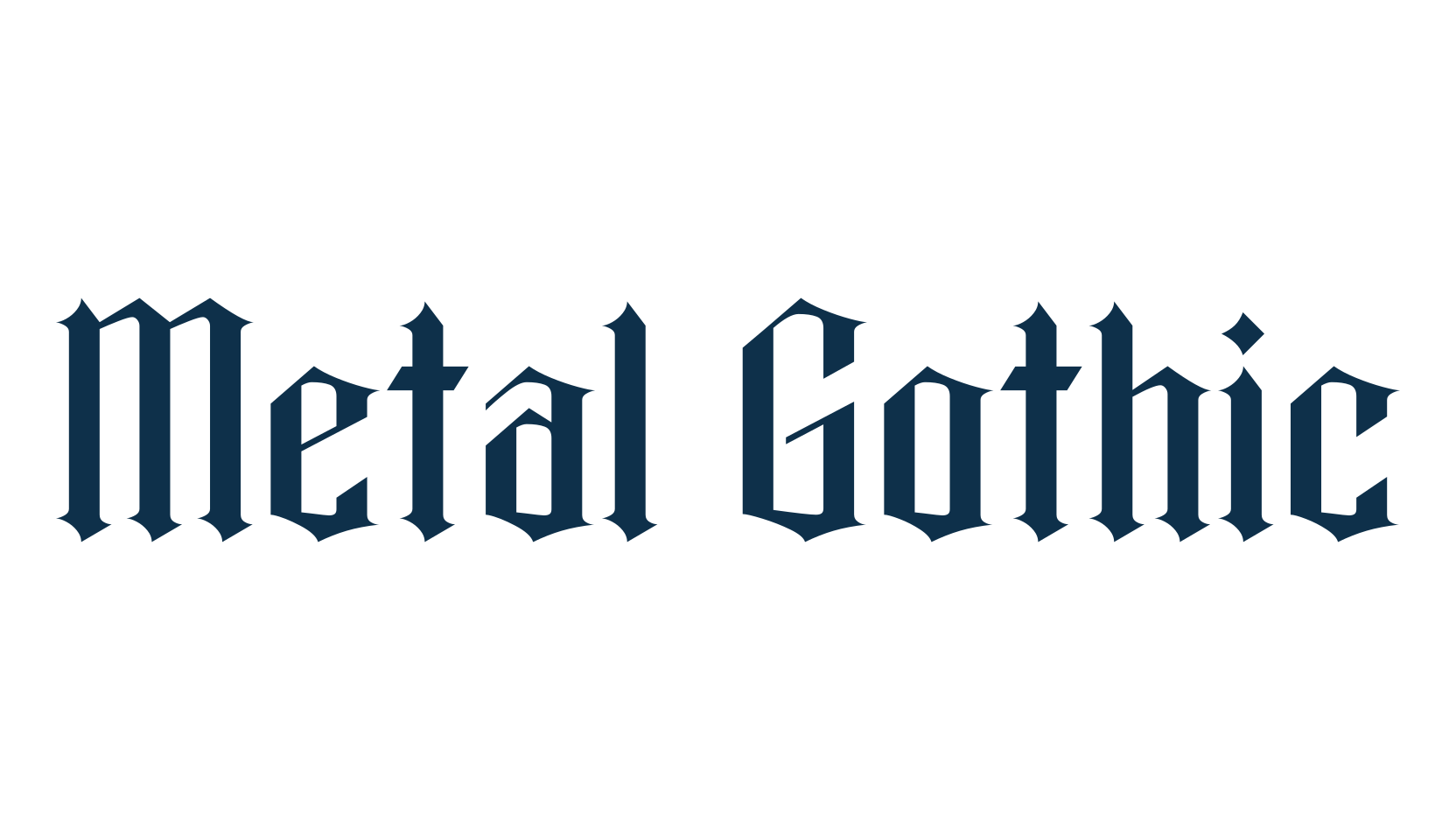 Metal Gothic, gothic modern font preview