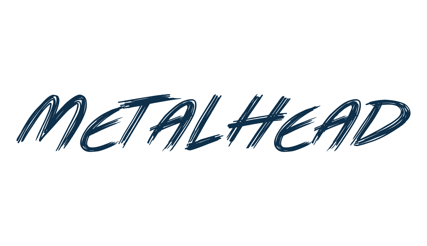 Metal Head, script trash fancy decorative calligraphy font preview