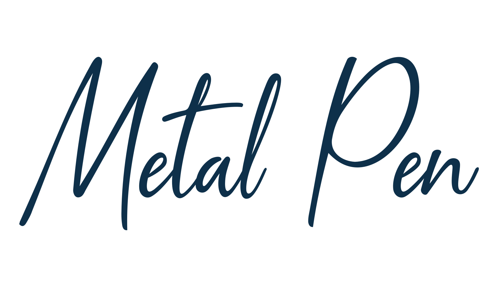 Metal Pen, handwriting font preview
