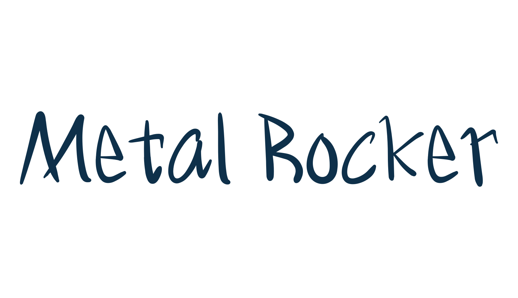 Metal Rocker, script handwritten fancy decorative calligraphy font preview