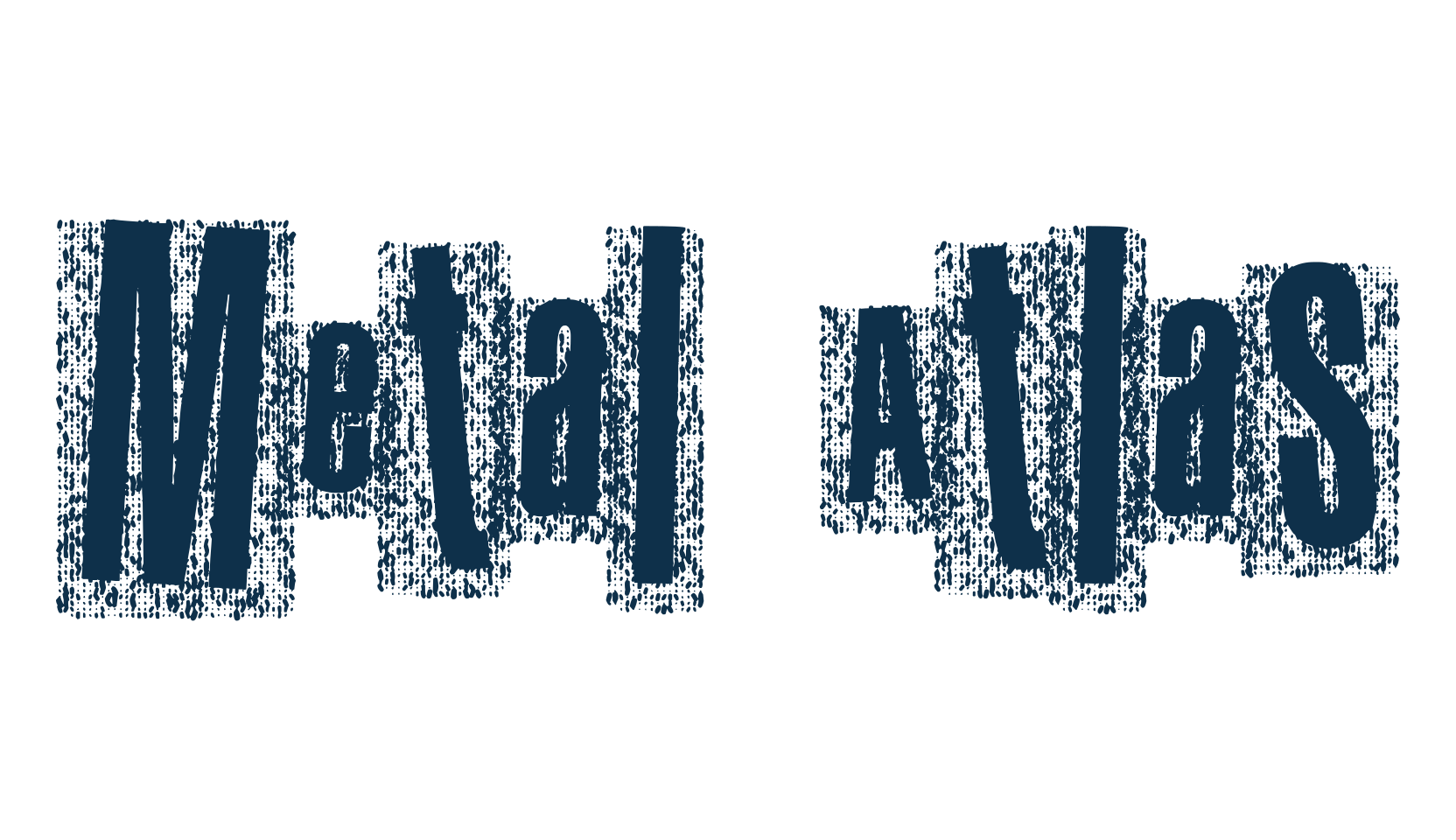 Metal Atlas, fancy eroded decorative font preview