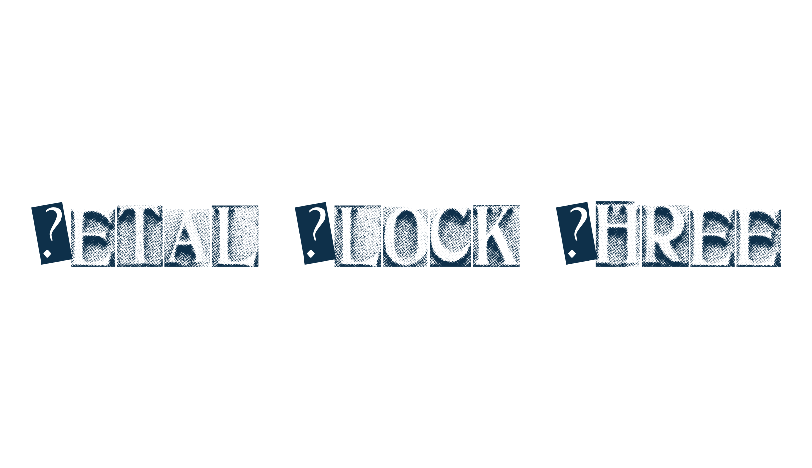 Metal Block Three, fancy eroded decorative font preview