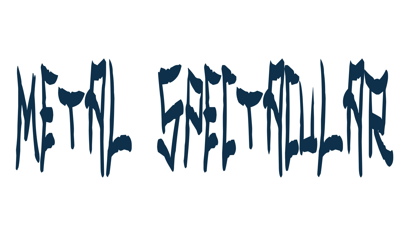 Metal Spectacular, script graffiti fancy decorative calligraphy font preview