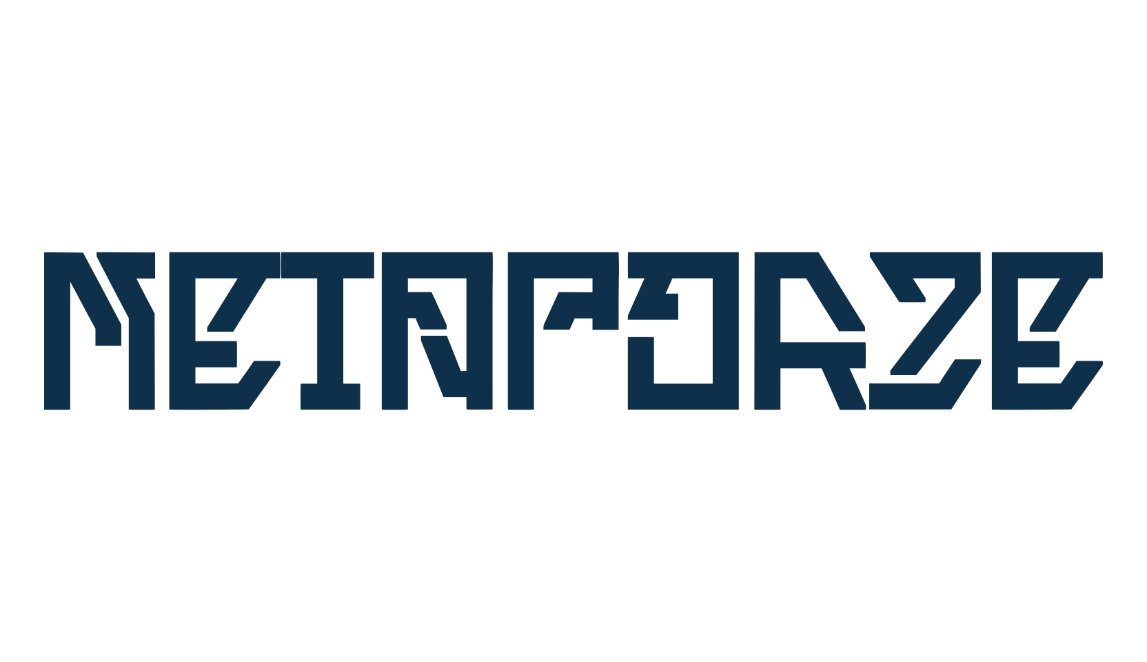 Metaporze, techno sci-fi font preview