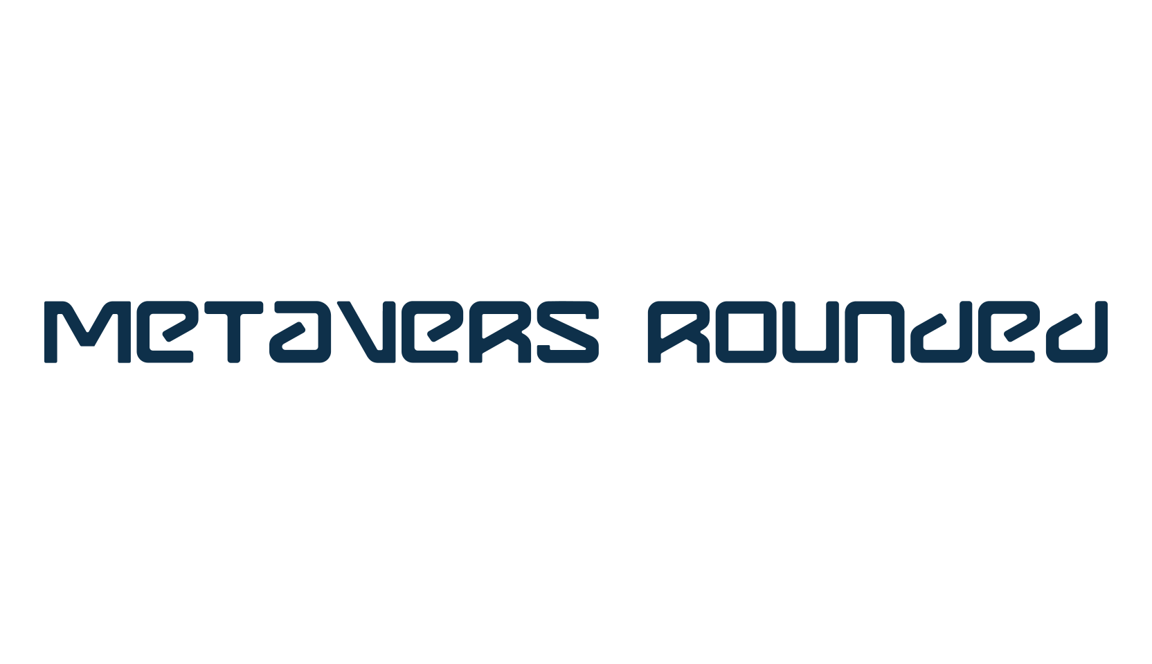 Metavers Rounded, techno sci-fi font preview
