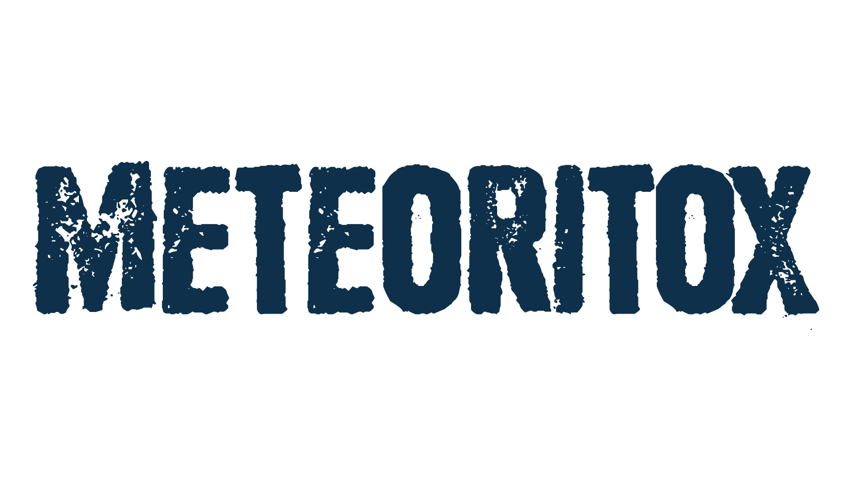 Meteoritox, eroded font preview