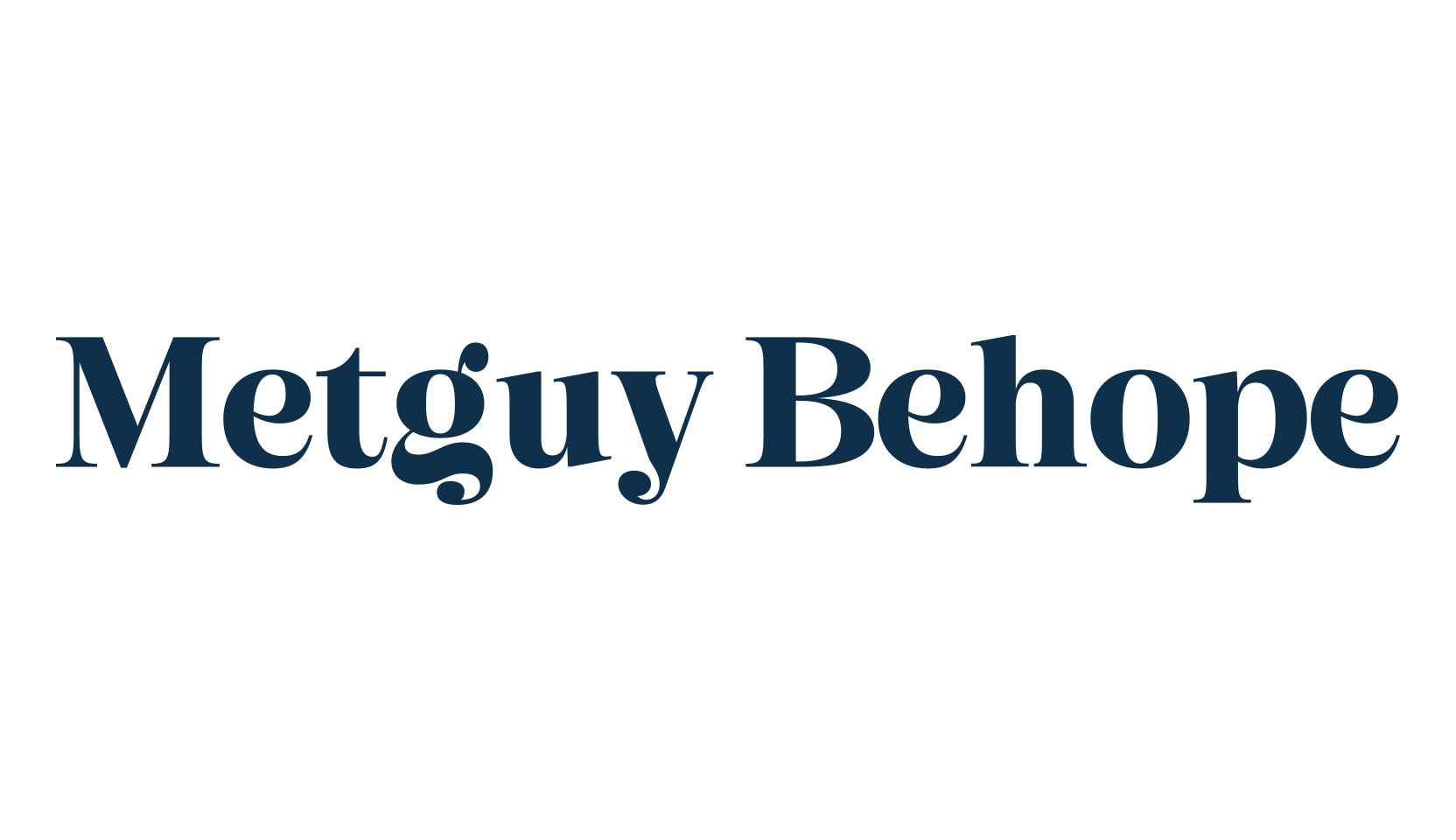 Metguy Behope, serif font preview