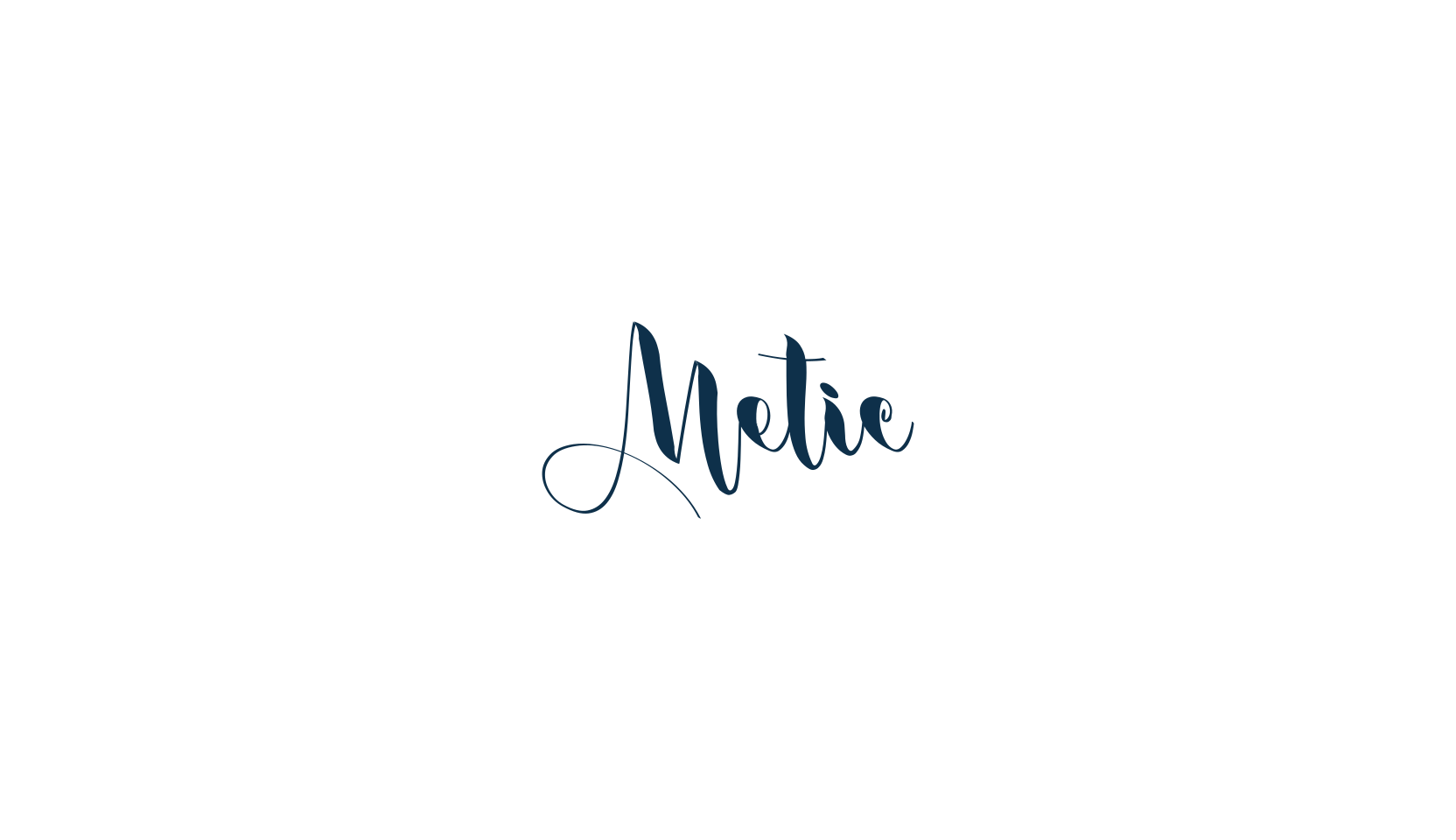 Metic, calligraphy font preview