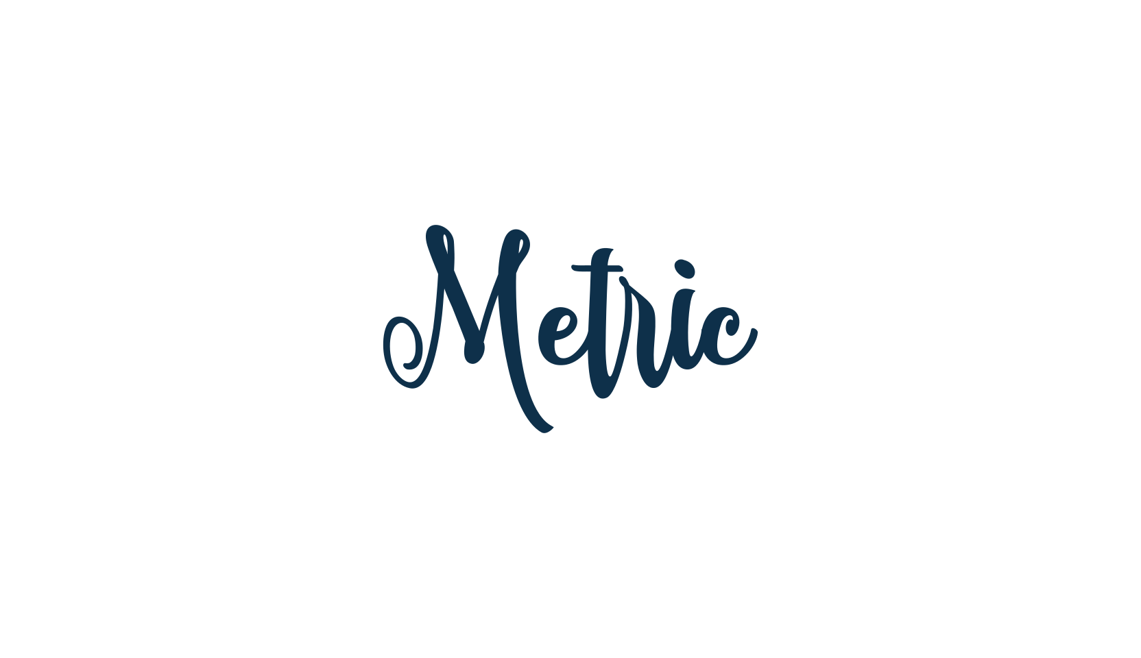 Metric (metric-2), script calligraphy fancy decorative font preview