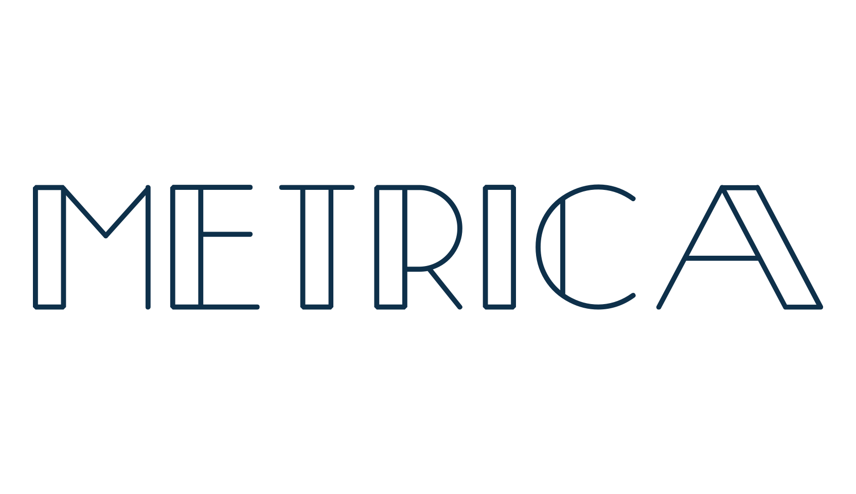 Metrica, fancy retro decorative font preview