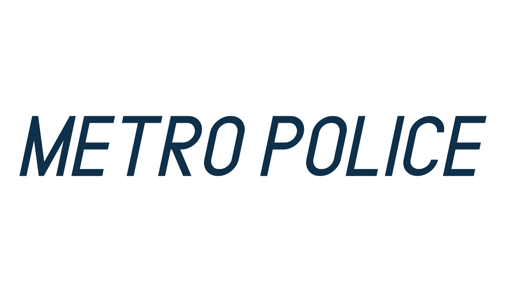 Metro Police, basic sans serif font preview