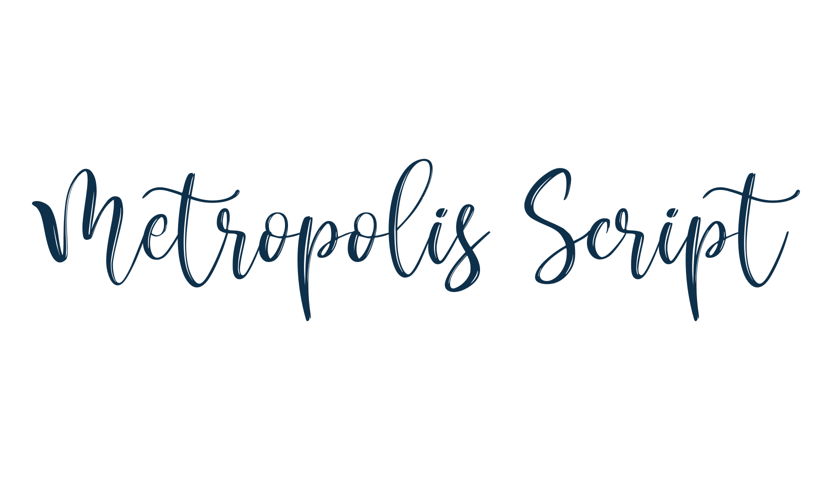 Metropolis Script, script calligraphy fancy decorative font preview