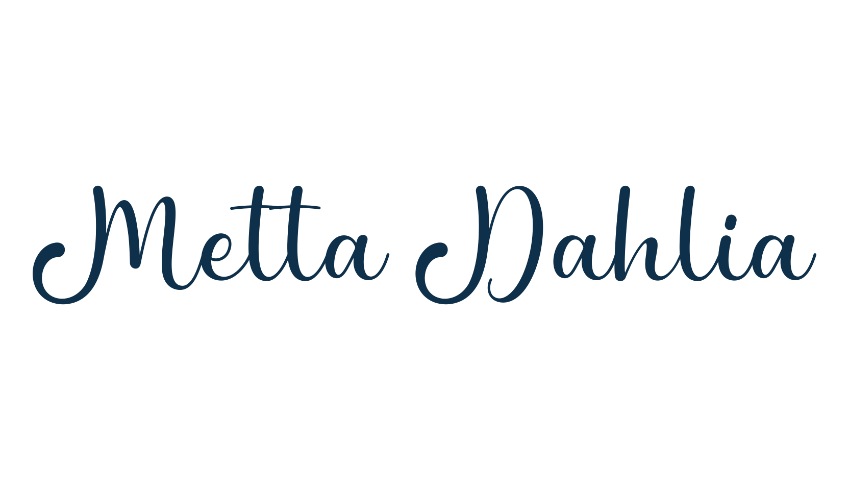 Metta Dahlia, fancy decorative font preview