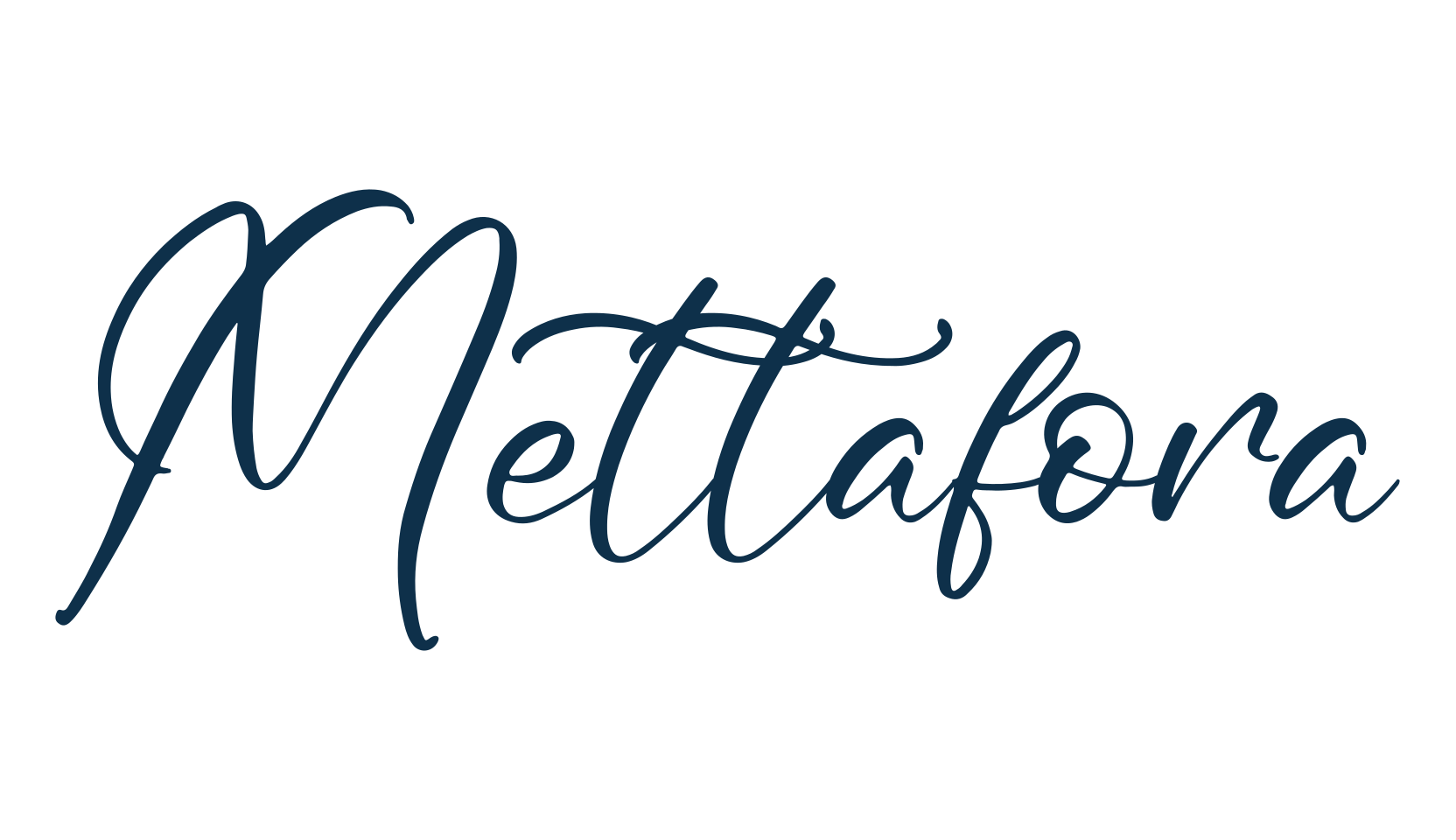 Mettafora, handwriting font preview