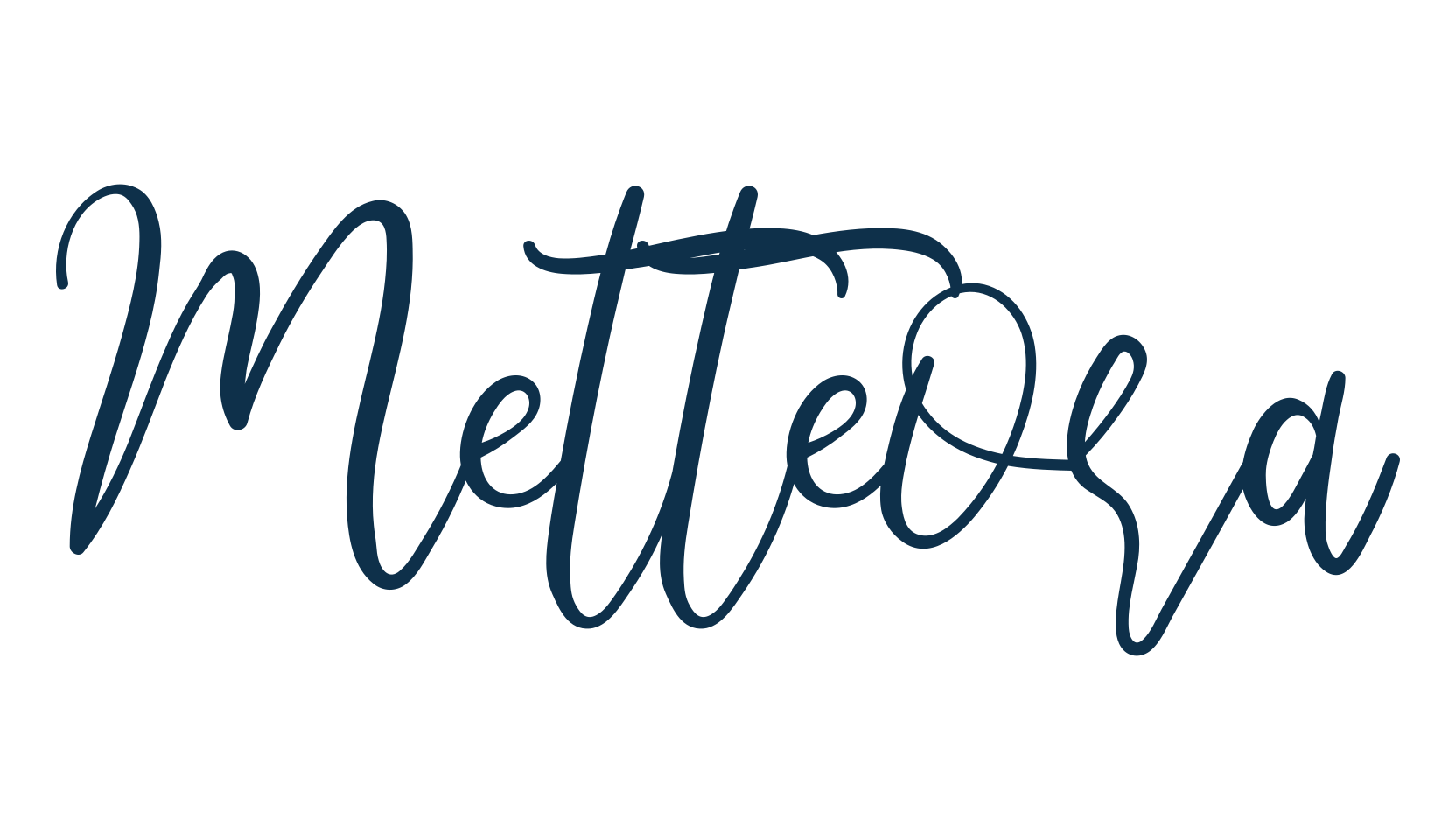 Metteora, script calligraphy fancy decorative font preview