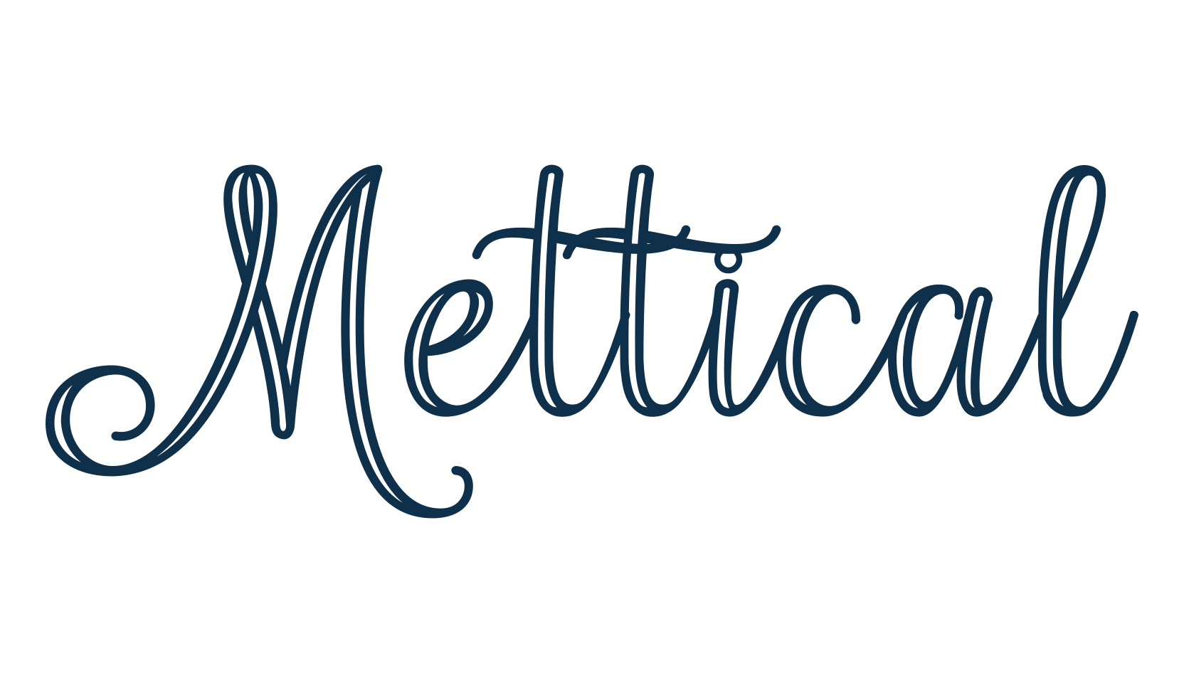 Mettical, display market font preview