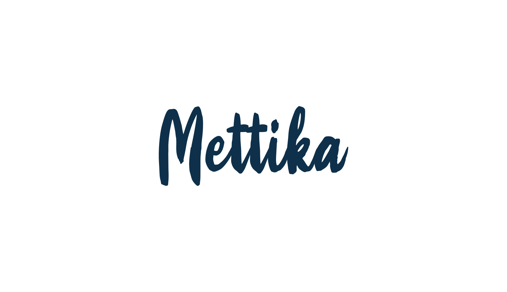 Mettika, script brush fancy decorative calligraphy font preview