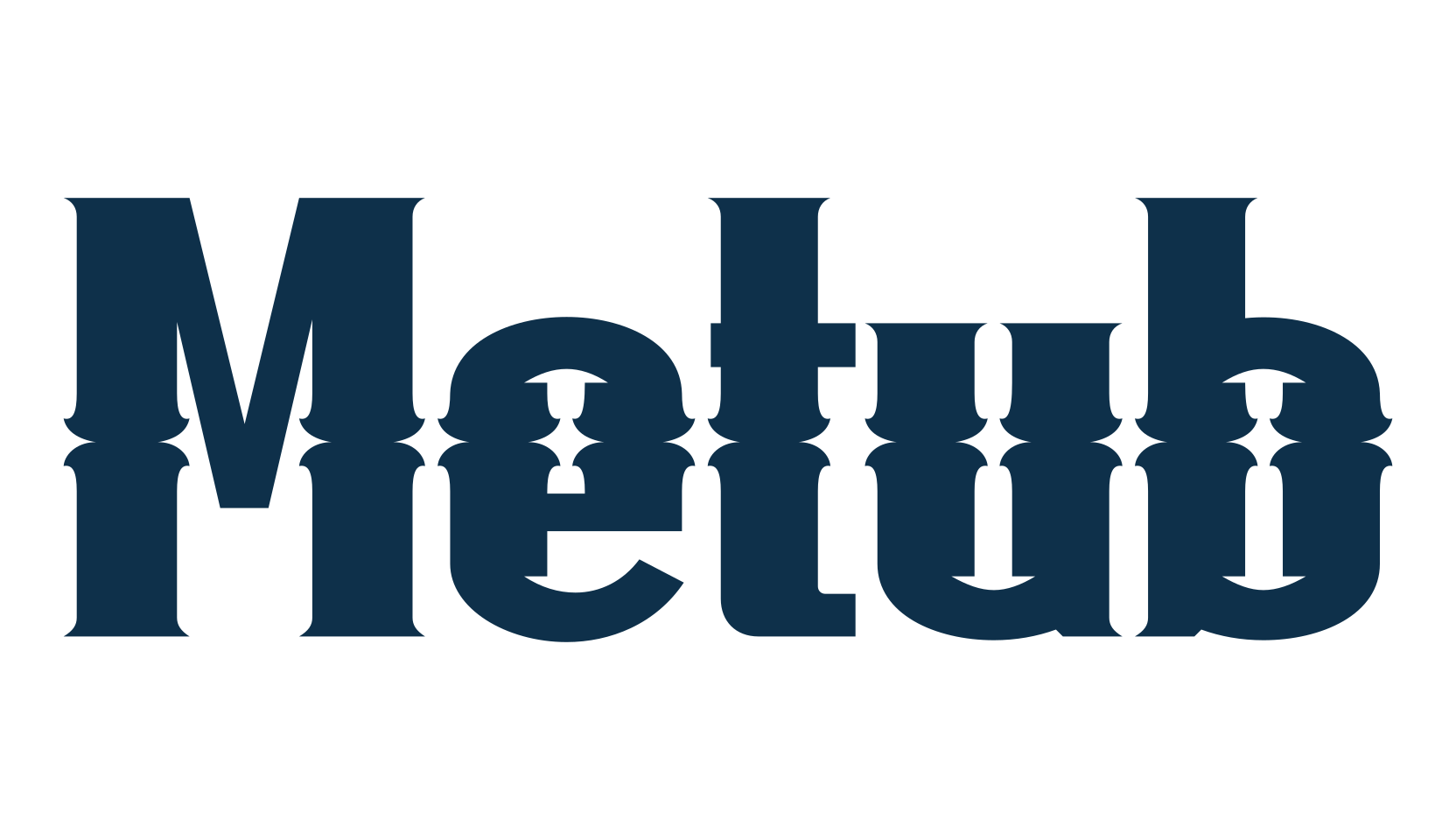 Metub, fancy retro decorative font preview