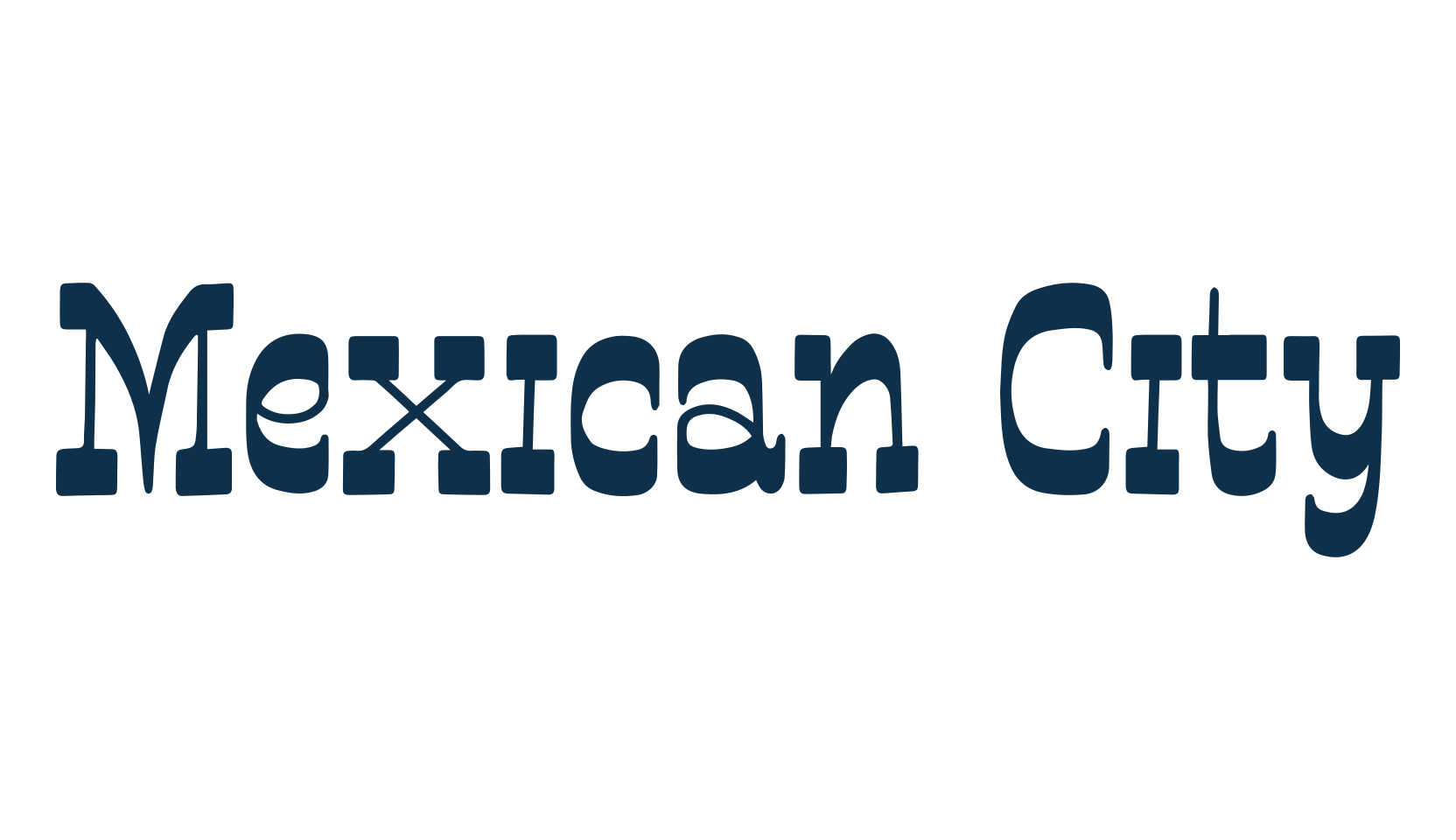 Mexican City, mexican font preview