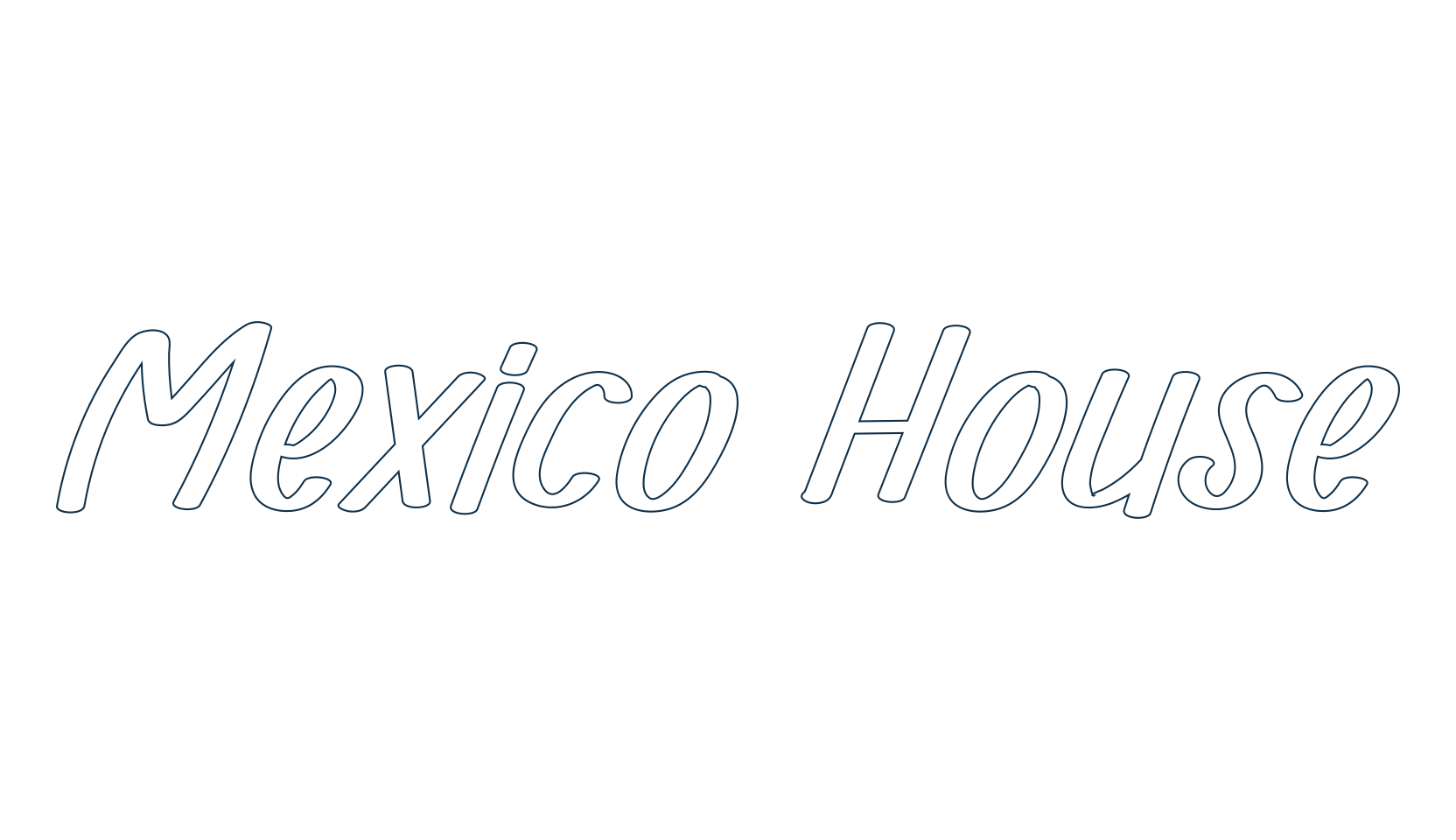 Mexico House, various font preview