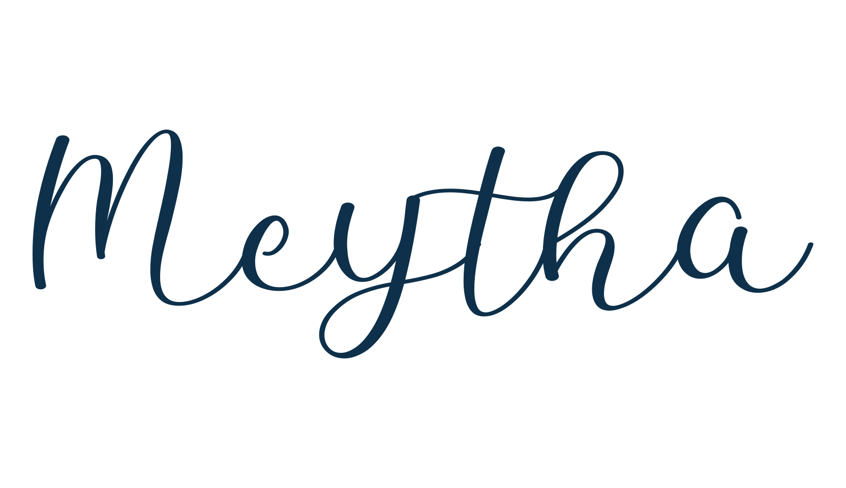 Meytha, calligraphy font preview